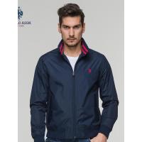 U.S. POLO ASSN.男士夹克青年纯色休闲春秋季翻领新款外套男上衣