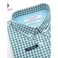U.S. POLO ASSN.衬衣男长袖纯棉格子衬衫商务休闲官方新款男衬衣