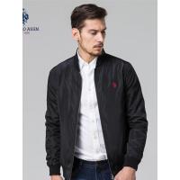 夹克男士外套薄款纯色中青年休闲商务棒球领春秋飞行员夹克