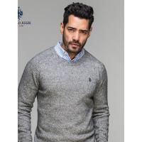 男士套头针织衫秋冬潮流新品青年纯色圆领时尚休闲套头长袖毛衫