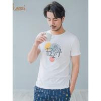 顶瓜瓜纯棉男士夏季短袖套装 卡通印花休闲居家新品全棉家居服