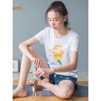 睡衣女夏短袖 顶瓜瓜顶呱呱薄款纯棉卡通可爱两件套家居服套装