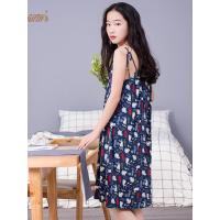 吊带睡裙女夏 顶瓜瓜顶呱呱甜美性感可爱薄款圆领印花睡衣家居裙
