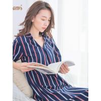 睡裙女夏新款 顶瓜瓜顶呱呱正品薄款V领性感甜美春秋短袖居家睡衣