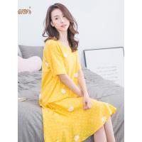 睡裙女夏纯棉 顶瓜瓜顶呱呱春秋卡通印花可爱甜美学生睡衣家居服