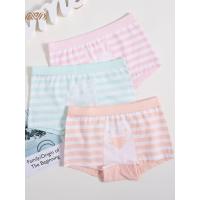 顶瓜瓜内裤儿童棉质条纹三角裤小确幸可爱卡通女童短裤2018春夏新款