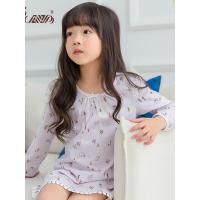 顶瓜瓜儿童睡衣女童睡裙春夏纯棉长袖薄款可爱家居裙