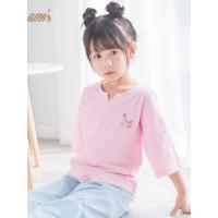 顶瓜瓜(dingguagua)睡衣儿童纯棉短袖女童夏家居服套装 新款
