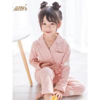 顶瓜瓜睡衣儿童春男女童纯棉皇冠印花家居服套装 春夏新款