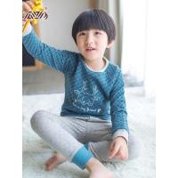 顶瓜瓜儿童保暖内衣男女童三层夹棉宝宝加厚秋衣秋裤套装