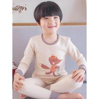 顶瓜瓜儿童保暖内衣男童三层夹棉加绒加厚秋衣秋裤套装