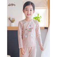 顶瓜瓜儿童内衣男女童春秋棉质可爱卡通基础秋衣秋裤套装