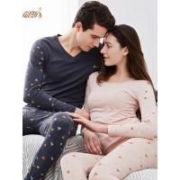 情侣保暖内衣男顶呱呱秋冬棉女士舒适青年打底印花秋衣秋裤棉毛衫