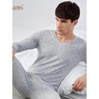 保暖内衣男士棉 顶瓜瓜顶呱呱V领贴身印花青年学生秋衣秋裤棉毛衫