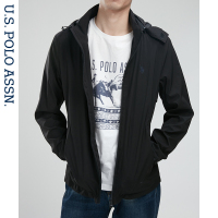 夹克秋季男士外套 新款美式休闲男运动休闲连帽外套秋装衣服