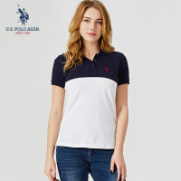 【商场同款】U.S. POLO ASSN.女polo衫纯棉夏季女装短袖体T恤透气