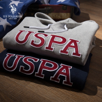 【商场同款】U.S. POLO ASSN.新款男士连帽潮流卫衣 时尚套头外套