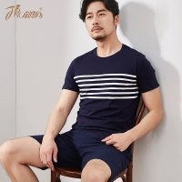 顶瓜瓜睡衣男夏莫代尔短袖家居服套装夏天居家服简约起居服上下装