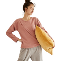 顶瓜瓜秋季新品薄款套装女家居服长袖长裤轻盈柔软舒适亲肤女睡衣