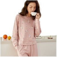 顶瓜瓜睡衣女秋新品纯棉家居服套装 可爱长袖居家套装两件套2019