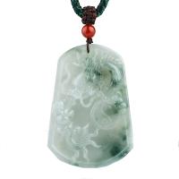 印象眸 翡翠A货龙牌吊坠 男女款飘花玉石玉佩 附证书 多款可选备注下单