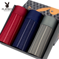 花花公子内裤男平角裤冰丝透气网眼网纱透气弹力短裤头男裤衩潮时尚3636-3