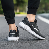 鸿星尔克跑步鞋男新款减震耐磨轻便训练慢跑鞋跑步鞋革面男休闲鞋