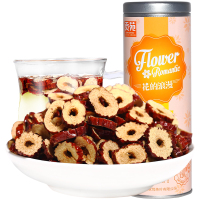 贡苑 茶叶 花草茶 红枣片 红枣干 新疆红枣120g/罐