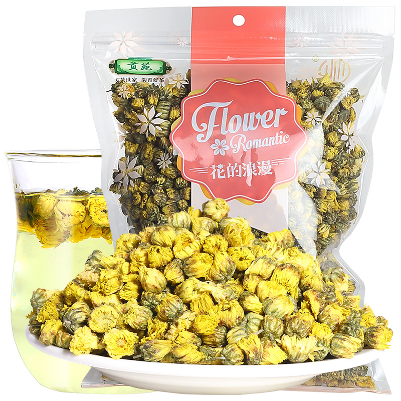 贡苑 茶叶 花草茶 桐乡胎菊花 菊花茶杭白菊160g/袋