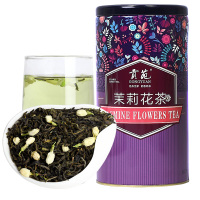 贡苑 茶叶 花草茶 浓香茉莉花茶 精美灌装250g/罐