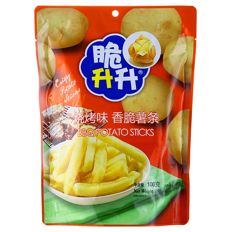 【苏宁超市】脆升升香脆薯条烧烤味100克/袋