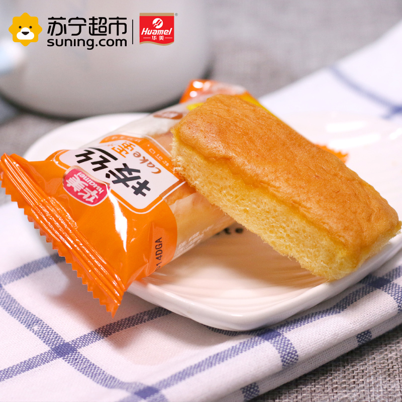 华美食品 拔丝蛋糕袋装 办公零食早餐下午茶糕点 早餐零食 330g