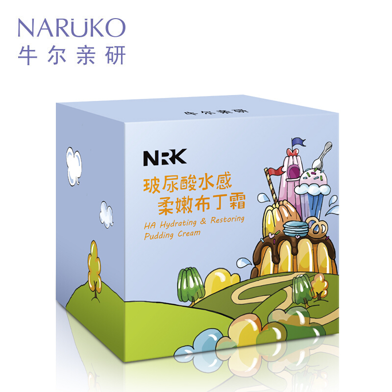 【 苏宁易购超市】牛尔NRK玻尿酸水感柔嫩布丁霜58g