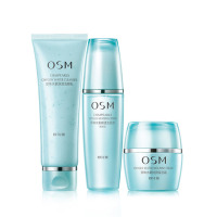 欧诗漫水氧化妆品套装女男秋季补水保湿洁面水乳3件套护肤品专柜正品