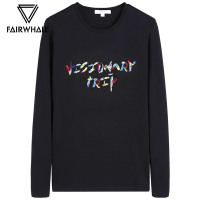 马克华菲长袖T恤男2019春季新款圆领衣服男士打底衫长袖体恤上衣