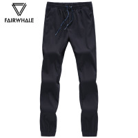 马克华菲休闲裤男2019春季新款束脚修身青年运动休闲男士针织裤潮