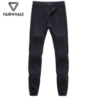 马克华菲休闲裤男2019春季新款抽绳运动束脚裤男士小脚裤黑色长裤