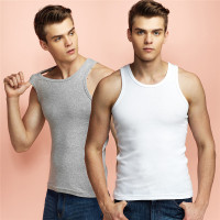 佐丹奴内衣裤男装两件装纯棉U领修身背心01242012