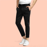 佐丹奴短裤男装简约素色弹力棉可卷脚休闲九分裤01125002