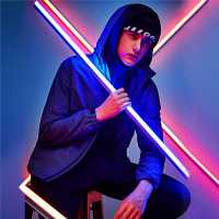 佐丹奴外套男装简约网布内衬修身可拆帽风衣01077007