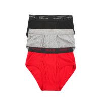 佐丹奴内衣裤男装三条装品牌Logo宽橡筋腰平底三角内裤01178504