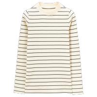 佐丹奴T恤女装简约弹力棉罗纹布小高领长袖T恤05326620