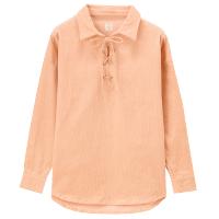 佐丹奴衬衫女装领口系绳灯芯绒衬衫05347612