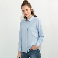 佐丹奴衬衫女装麻棉可卷袖衬衫91347217
