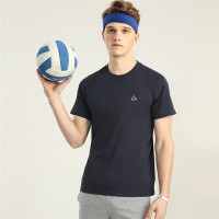 佐丹奴T恤男装速干胸章印花运动圆领T恤01028309