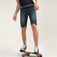 佐丹奴短裤男装磨破猫须配腰带牛仔短裤01108214