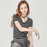 佐丹奴T恤女装百搭V领T恤05327212