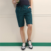 佐丹奴短裤男装印花布纯棉抽绳橡筋腰休闲短裤13108205