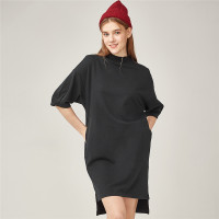 佐丹奴裙子女装泡泡袖圆领卫衣连衣裙05468460