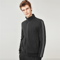 佐丹奴外套男装双面布撞色织带立领卫衣外套01078006